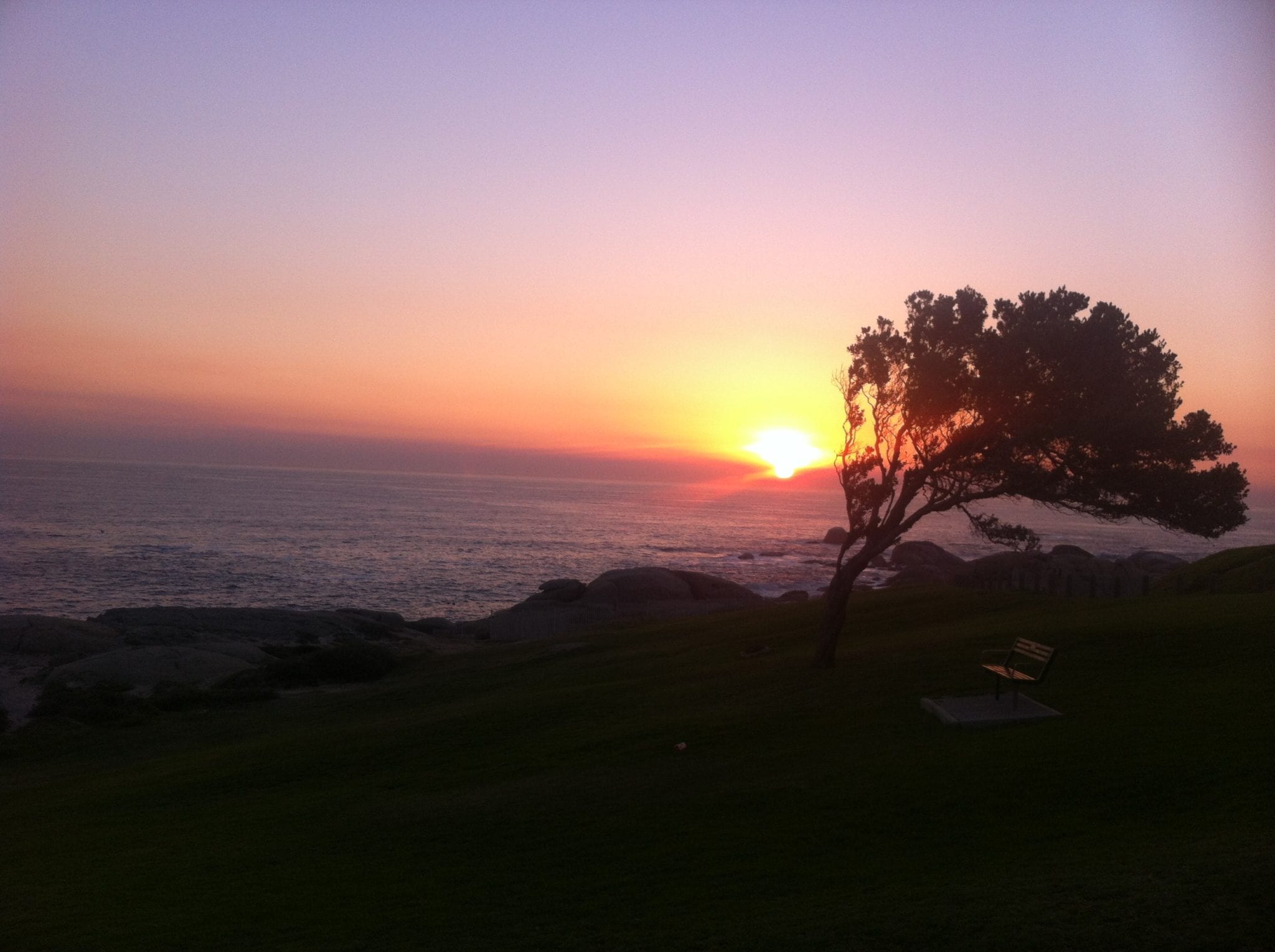 the background of my work laptop- Cape Town