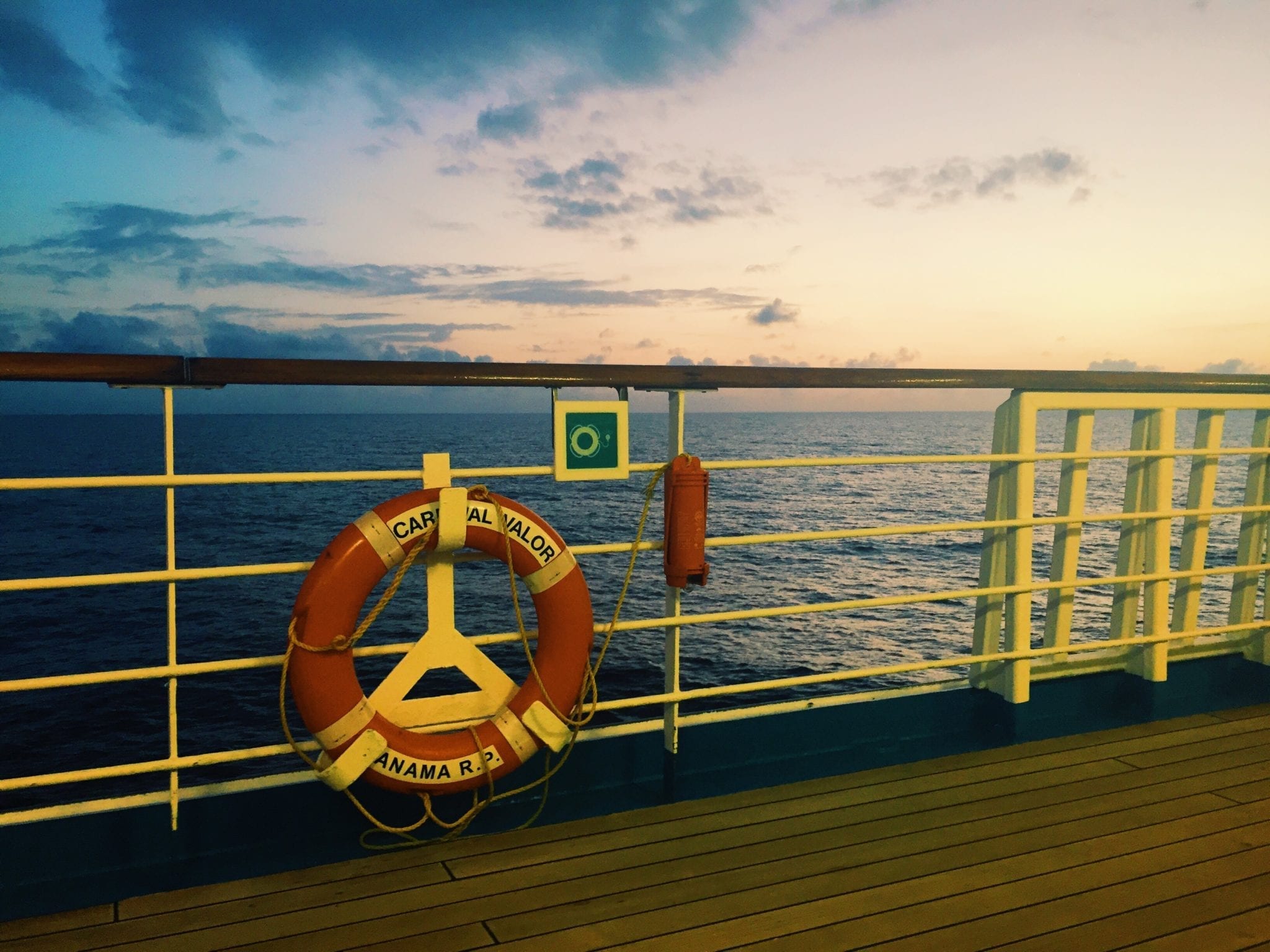 Sunrise on Carnival Cruise