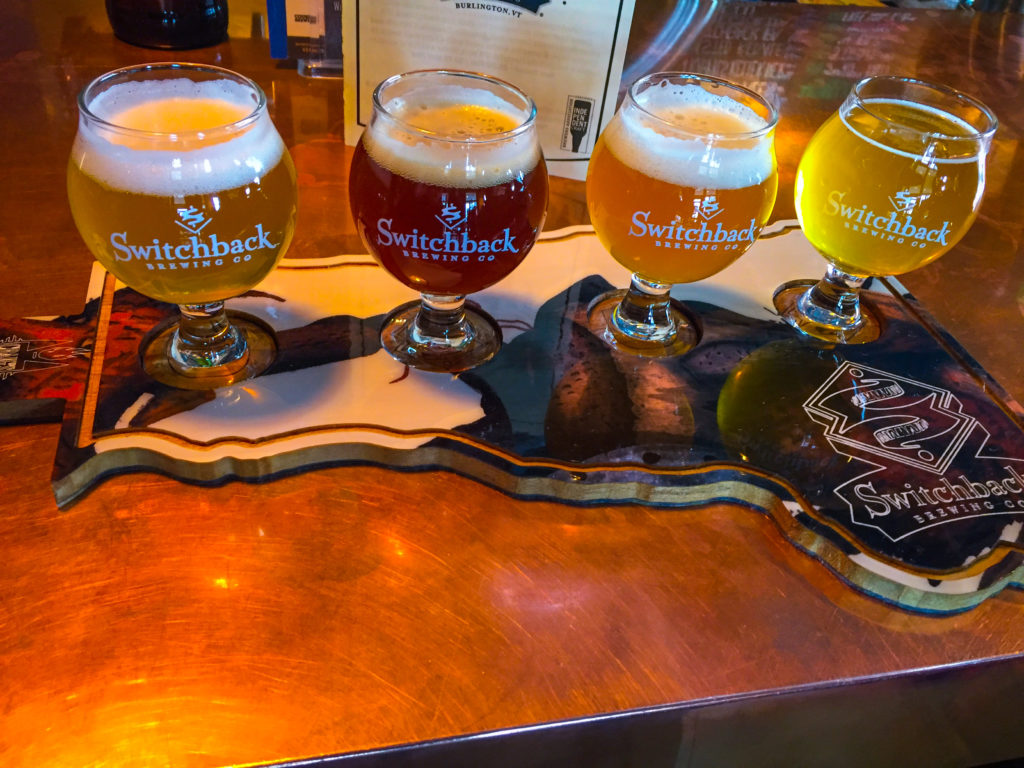 Switchback Brewery VT Flight